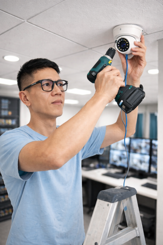 Lắp đặt camera quận 12 uy tín chuyên nghiệp tại Bam-SG Hiệp Thành