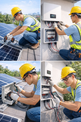 Lắp điện năng lượng mặt trời quận 12 uy tín tại Bam-SG Hiệp Thành