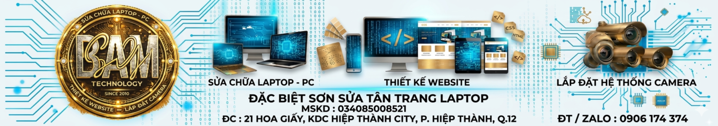 Bam-SG sửa laptop quận 12 uy tín